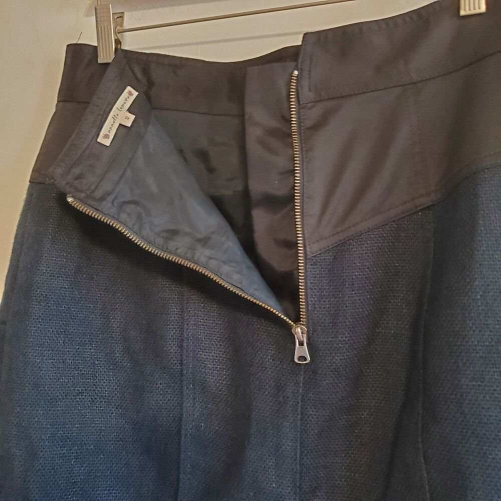 Nanette Lepore Women's Linen Pencil Skirt Size 12 Career Office Classic Twee Y2K - Picture 13 of 16
